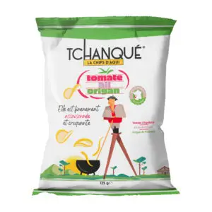 Chips artisanales Tchanqué saveur Tomate, ail, origan